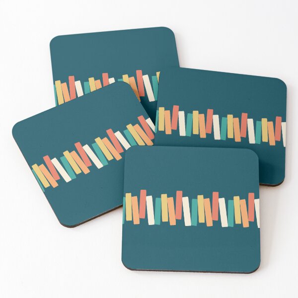 Item preview, Atomic Age Mid Century Funky Rectangles Teal designed and sold by trdstudio.