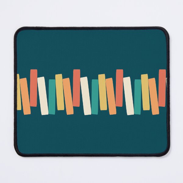 Item preview, Atomic Age Mid Century Funky Rectangles Teal designed and sold by trdstudio.