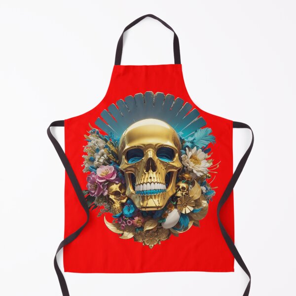 Item preview, skull gold designed and sold by ThanaDesign.