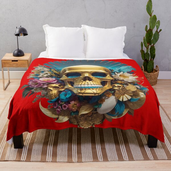 Item preview, skull gold designed and sold by ThanaDesign.