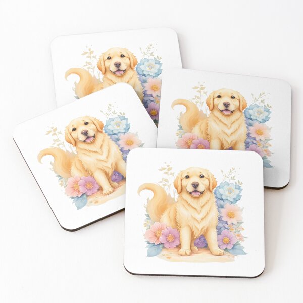 Item preview,   Golden Retriever Puppy Campfire Comic Cartoon  designed and sold by Petsthetic.