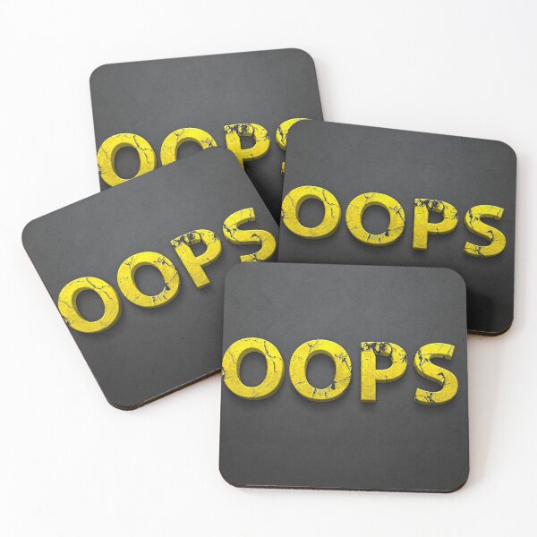 Item preview, OOPS Funny writing  designed and sold by KlaudiDesignArt.