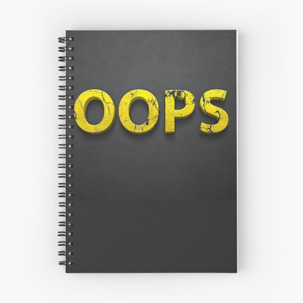 Item preview, OOPS Funny writing  designed and sold by KlaudiDesignArt.