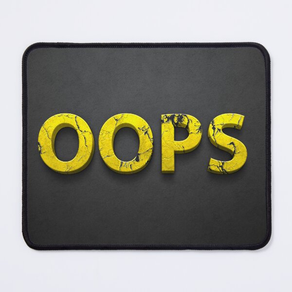 Item preview, OOPS Funny writing designed and sold by KlaudiDesignArt.