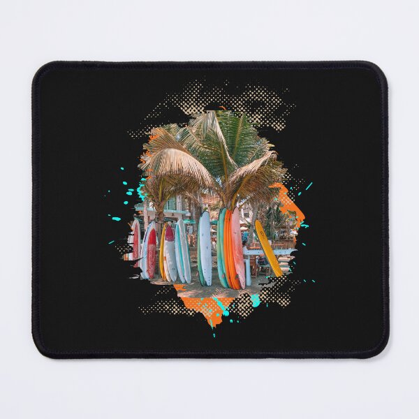 Item preview, Ocean Iconic Tropical Surfboard Row, Modern Beach Design designed and sold by OceanIconic.