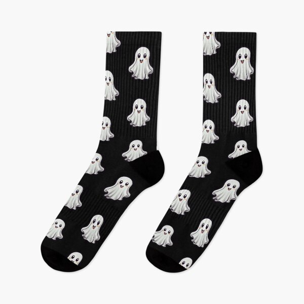 Item preview, cute halloween ghost designed and sold by Wickystickers.