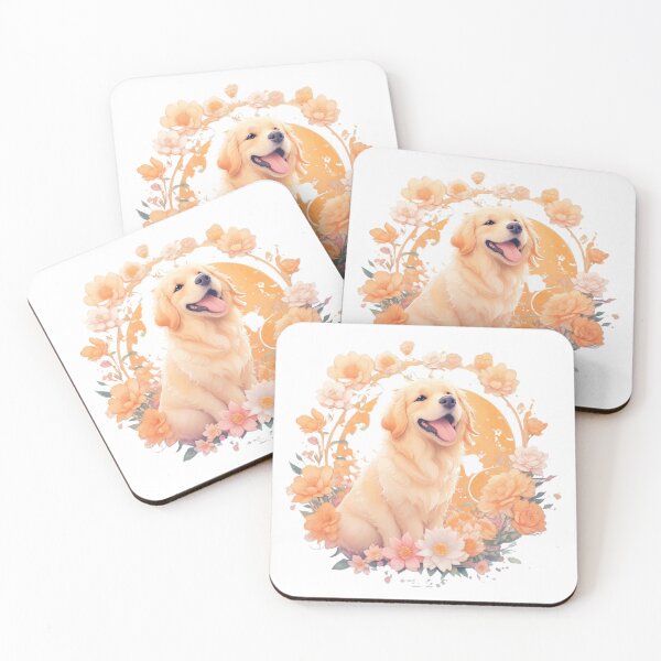 Item preview,  Golden Retriever Puppy Campfire Comic Cartoon  designed and sold by Petsthetic.