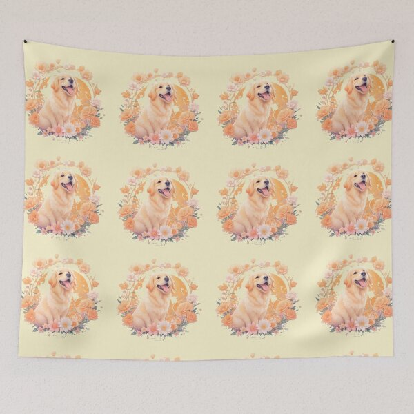Item preview,  Golden Retriever Puppy Campfire Comic Cartoon  designed and sold by Petsthetic.