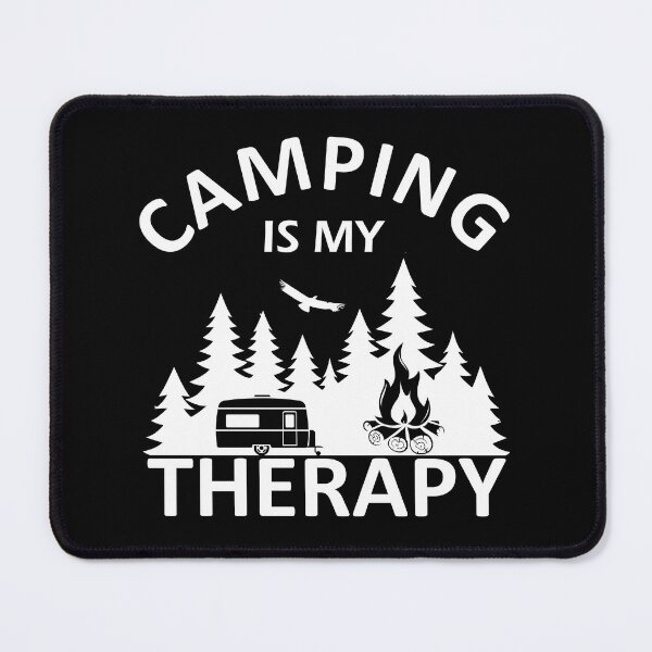 Item preview, Funny sayings and quotes camping is my therapy designed and sold by Alexaltay.