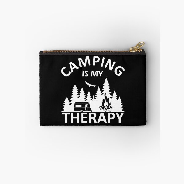 Item preview, Funny sayings and quotes camping is my therapy designed and sold by Alexaltay.