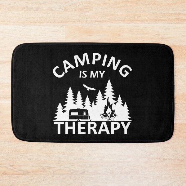 Item preview, Funny sayings and quotes camping is my therapy designed and sold by Alexaltay.