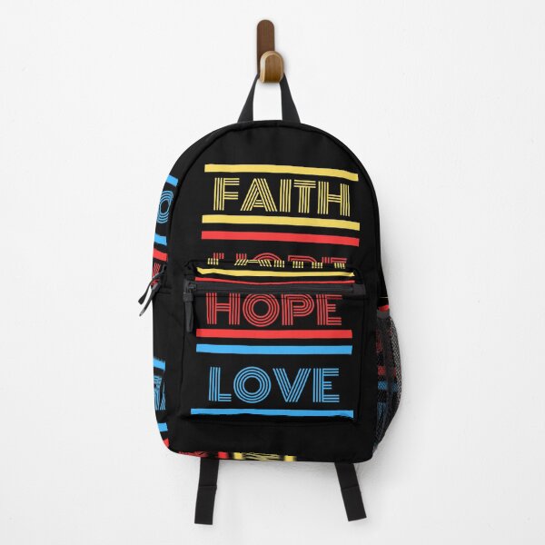 Faith Hope Love Backpacks for Sale Redbubble