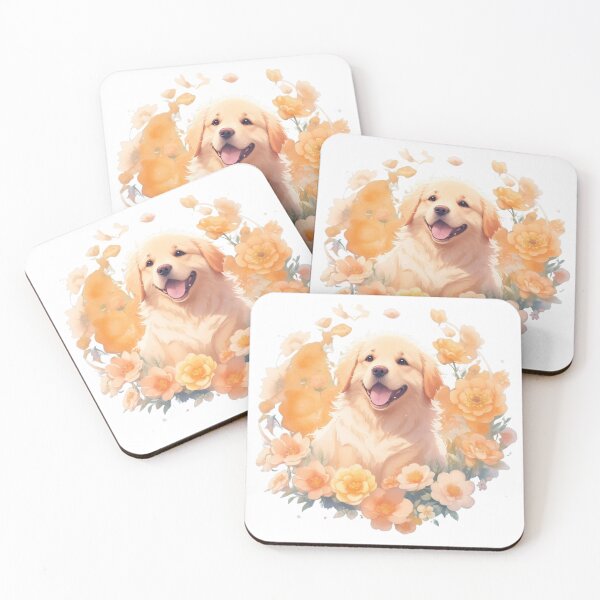 Item preview, Golden Retriever Puppy Campfire Comic Cartoon  designed and sold by Petsthetic.