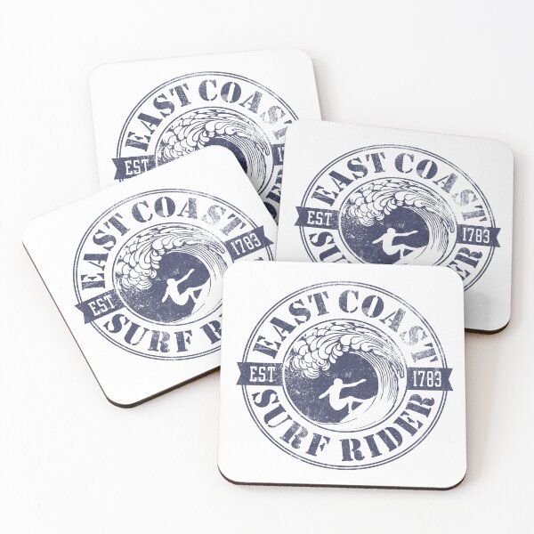Item preview, East Coast Distressed Surf Rider designed and sold by Nauti & Nice Co.  Coastal Apparel Line.