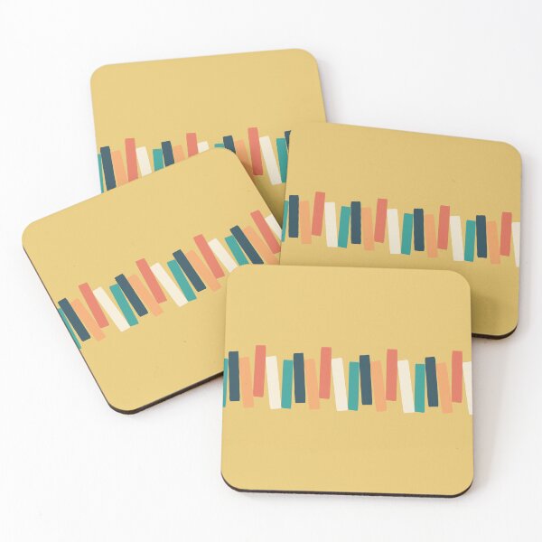 Item preview, Atomic Age Mid Century Funky Rectangles Yellow designed and sold by trdstudio.