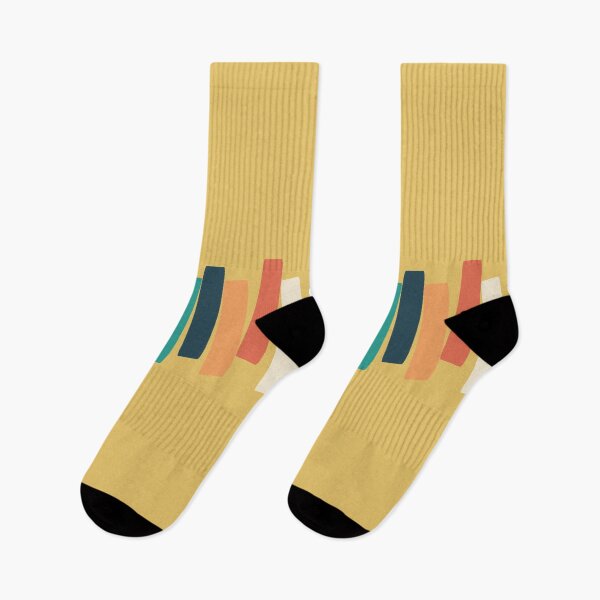 Item preview, Atomic Age Mid Century Funky Rectangles Yellow designed and sold by trdstudio.