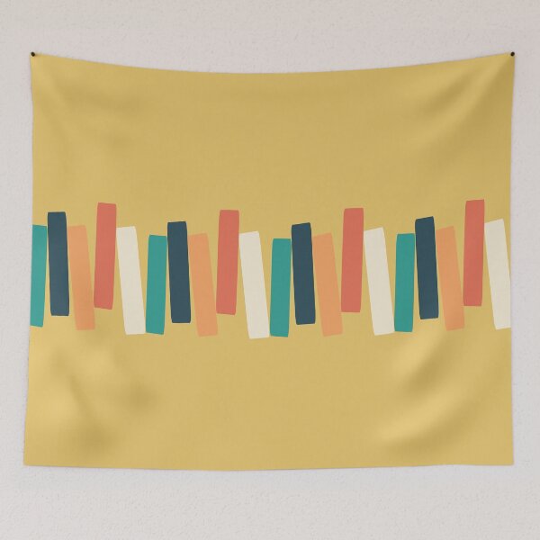 Item preview, Atomic Age Mid Century Funky Rectangles Yellow designed and sold by trdstudio.