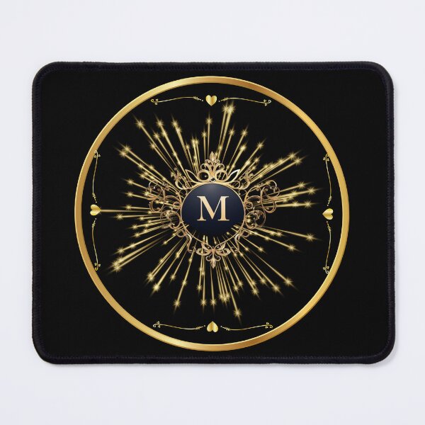 Item preview, Golden Monogram Letter M designed and sold by Monica-Designs.