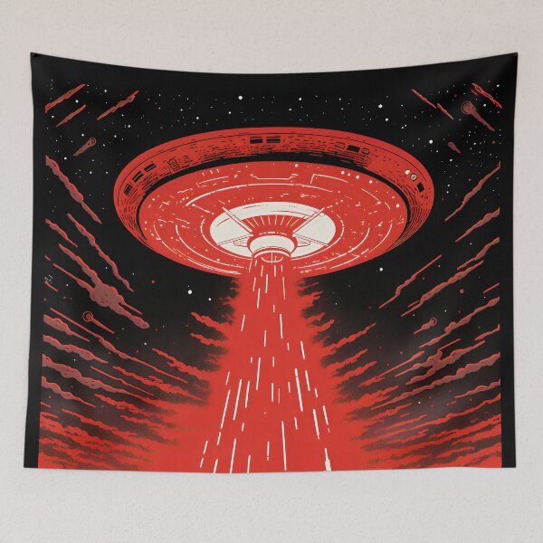 Item preview, Enigmatic Skies: UFO Above the Farm designed and sold by Acadorim.