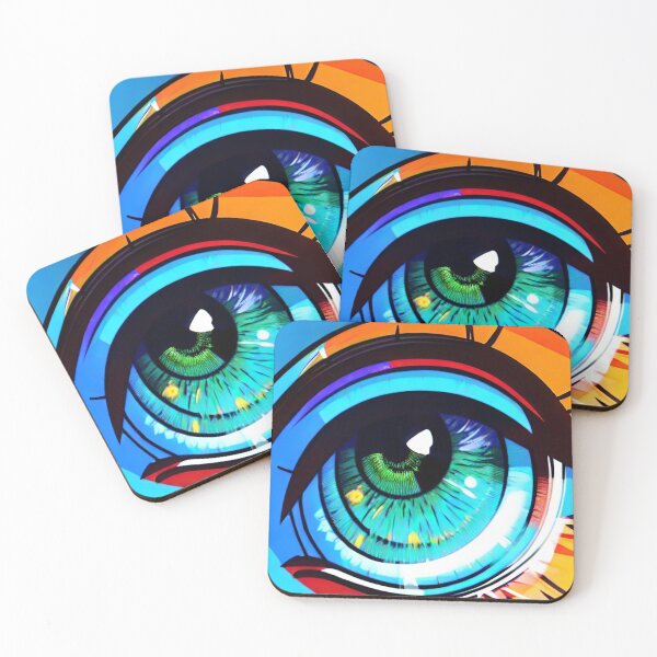 Item preview, Big eye in comic style designed and sold by blackwhiteblue.