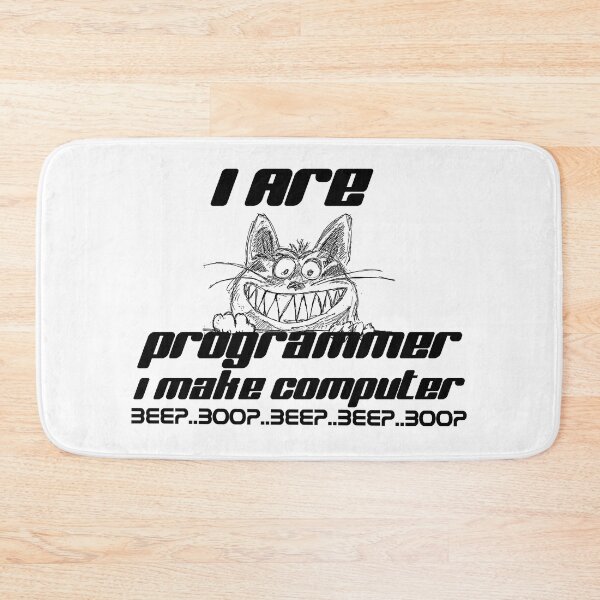 Item preview, I Are Programmer Is The Answer From My Funny Cat The Computer Wizard designed and sold by Sonatablue.