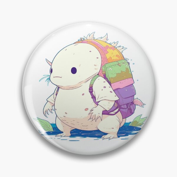 Item preview, Back to School Axolotl with Back Pack on designed and sold by wheresthekarma.