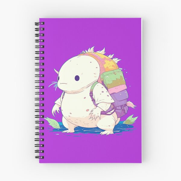Item preview, Back to School Axolotl with Back Pack on designed and sold by wheresthekarma.