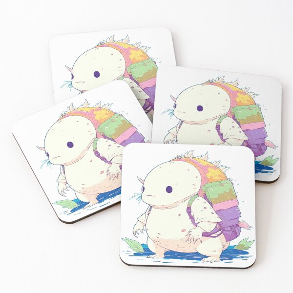 Item preview, Back to School Axolotl with Back Pack on designed and sold by wheresthekarma.