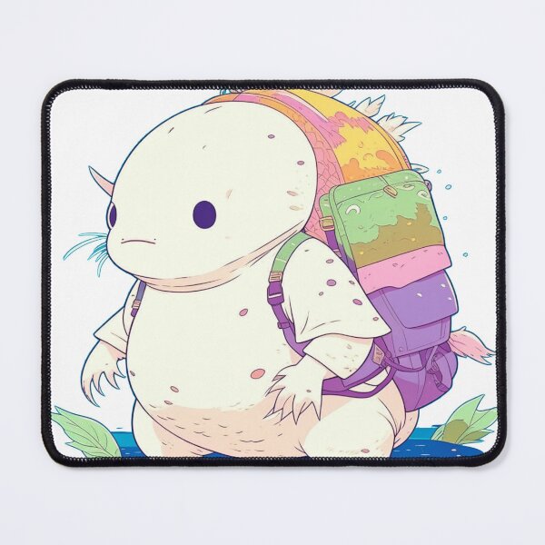 Item preview, Back to School Axolotl with Back Pack on designed and sold by wheresthekarma.