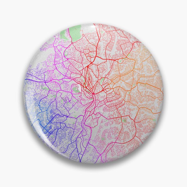 Item preview, Yaounde City Map of Cameroon - Colorful designed and sold by deMAP.