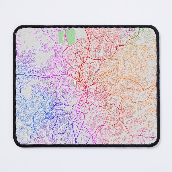 Item preview, Yaounde City Map of Cameroon - Colorful designed and sold by deMAP.