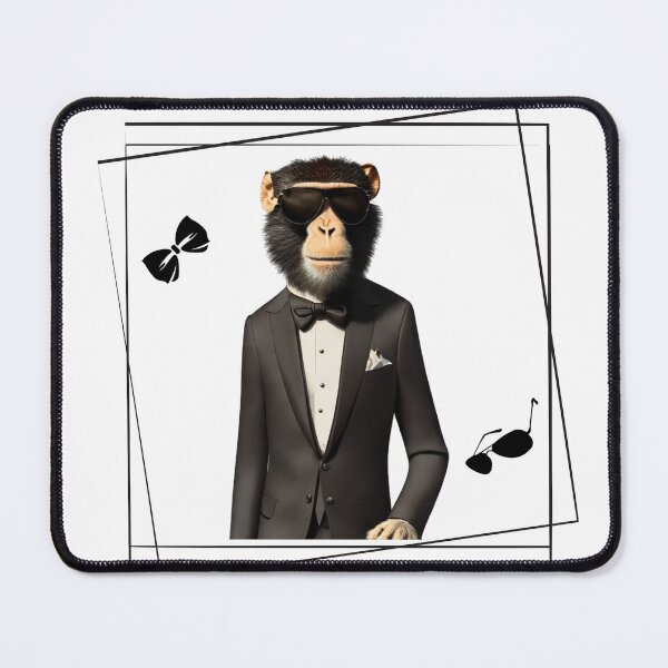 Item preview, Monkey "Fashion Is Fleeting, Style Is Eternal" designed and sold by Art Intelligence.