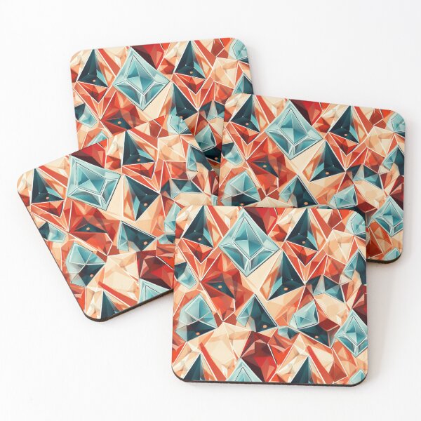 Item preview, Abstraction colourfull diamonds pattern designed and sold by SmileshareShop.