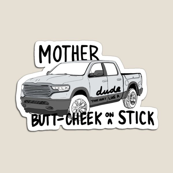 mother trucker dude, that hurt like a butt cheek on a stick! Magnet