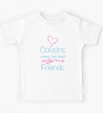 Camiseta para niños Cousins Make The Best Friends Juego de diseño conjunto