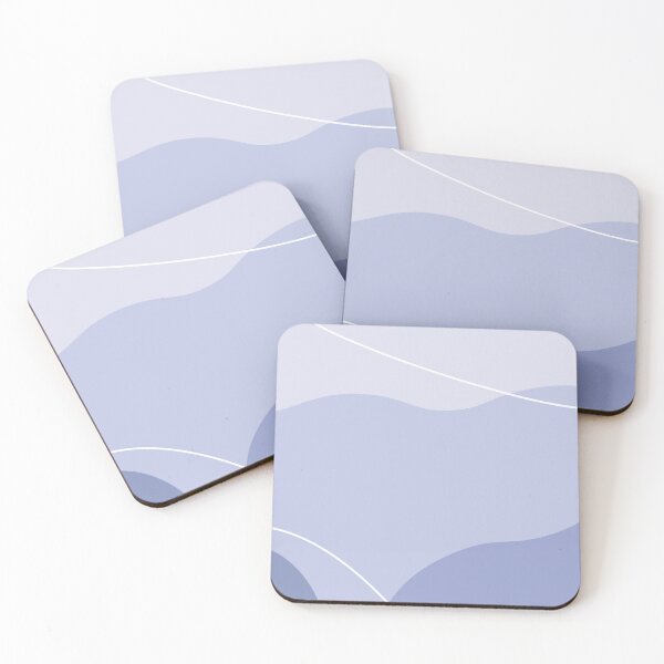 Item preview, Aesthetic Soft Blue Squiggly Lines designed and sold by GoodJobLola.