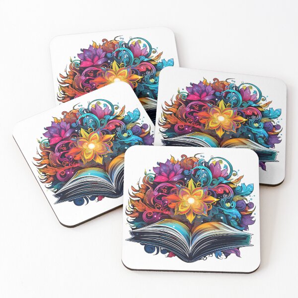 Item preview, Celestial Manuscripts: Where Books and Cosmic Flowers Align designed and sold by MDartists.