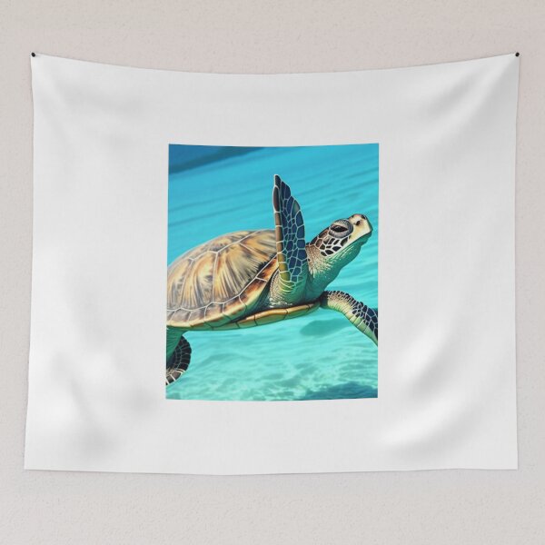 Item preview, Totally Radical the Sea Turtle designed and sold by trenchbalence.