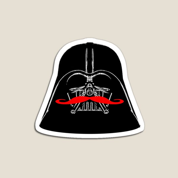 Vista previa del artículo con la obra «El humorístico Darth Vader con bigote», diseñado y vendido por Mathiou-Dv.