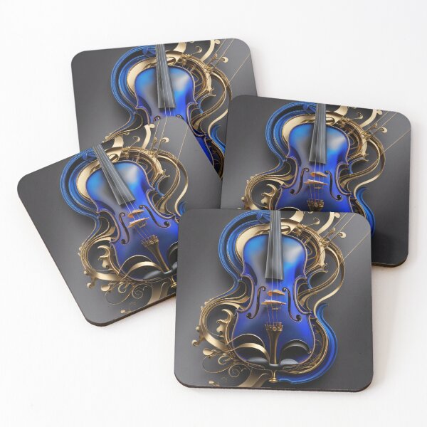 Item preview, Blue violin  designed and sold by MonsteroseArt.