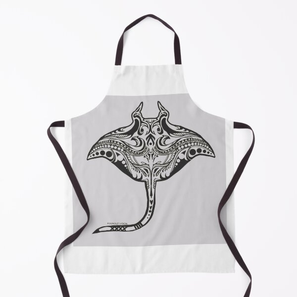 Item preview, Tribal Pattern Line Art Manta Ray Design designed and sold by FunholeVision.