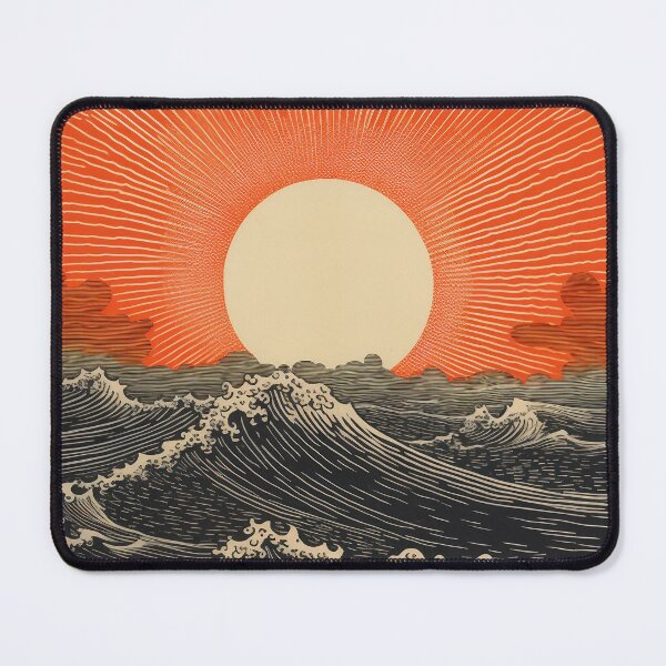 Item preview, Ephemeral Sunset: Ukiyo-e's Ocean Whisper designed and sold by GreenBubble - Shop and reforest.