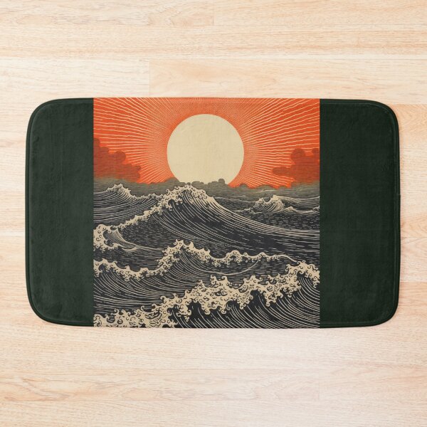 Item preview, Ephemeral Sunset: Ukiyo-e's Ocean Whisper designed and sold by GreenBubble - Shop and reforest.