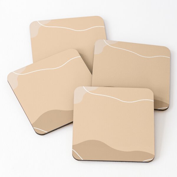 Item preview, Aesthetic Soft Brown Squiggly Lines designed and sold by GoodJobLola.