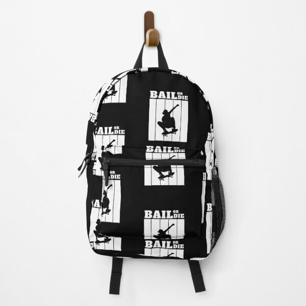 Item preview, Bail or Die Cool Street Skateboarder designed and sold by mkzmerch.