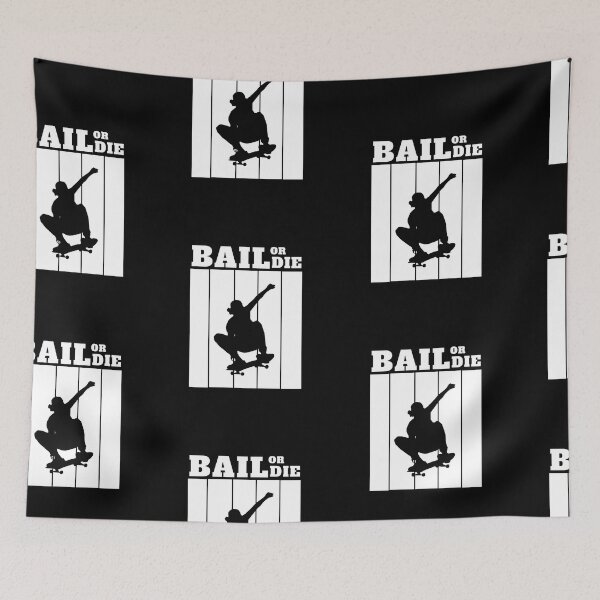 Item preview, Bail or Die Cool Street Skateboarder  designed and sold by mkzmerch.