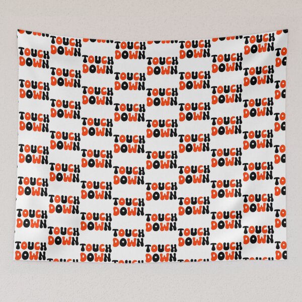 Item preview, Touch Down | Touchdown | Football | Orange and Black designed and sold by allamericanash.