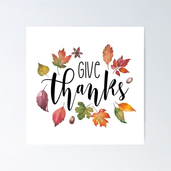 Item preview, Give Thanks Autumn Leaves designed and sold by amazingjoy.