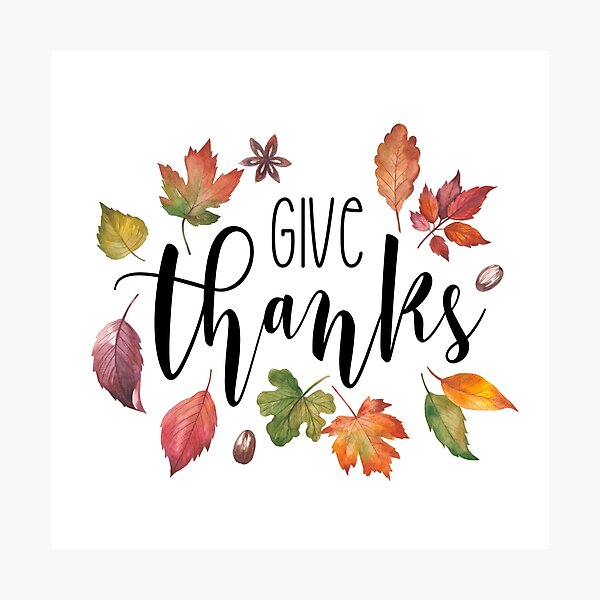 Item preview, Give Thanks Autumn Leaves designed and sold by amazingjoy.