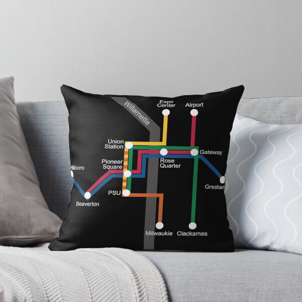Item preview, Portland MAX light rail map by quadmet designed and sold by chath-tsu.